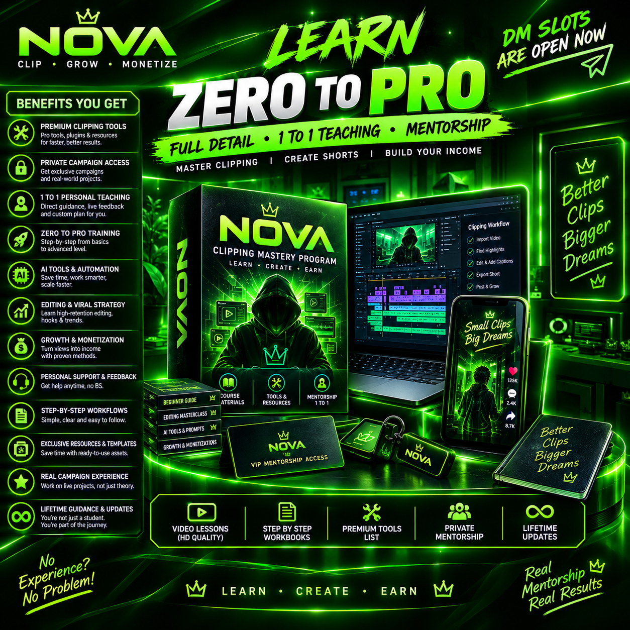 NOVA Clipping Mastery Program — Zero to Pro
